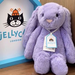 邦尼兔 害羞紫罗兰邦尼兔邦尼兔系列毛绒玩具中号坐高23cm