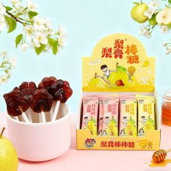 喔喔 秋梨膏枇杷棒棒糖100克儿童宝网红休闲零食健康雪梨糖果零食