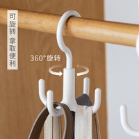 可旋转挂钩3个 多功能包包挂架丝巾收纳架