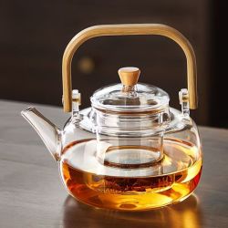 乐唯诗 提梁高硼烹煮茶壶-1000ml