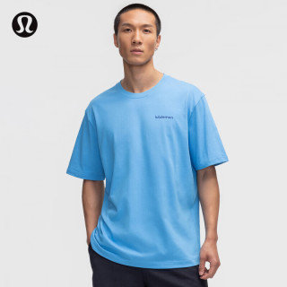 lululemon 丨Heavyweight男士短袖T恤 文字徽标 速干芯吸 LM3GDCS 海浪蓝