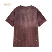 INXX 明星胡军同款 INXXT恤26商场同款印花宽松印绣花做旧短袖