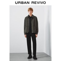 URBAN REVIVO UMM860017 棉质翻领夹克 中灰 XS