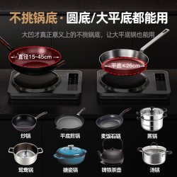 TINME 德国TINME2026新款凹面电磁炉家用套装多功能3500W可猛火炒菜正品