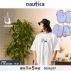 nautica white sail 白帆×CityBoy 夏日新系列纯棉宽松日系中性印花短袖T恤TW3228 白色1BW XL