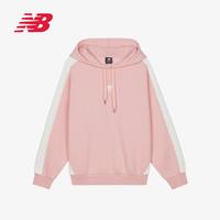 限尺码：new balance 女款拼接连帽卫衣百搭套头衫