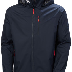 Helly-Hansen H/H哈雷汉森 HELLY HANSEN男士Crew 2.0防水防风连帽夹克外套城市通勤日常休闲 597 Navy Medium