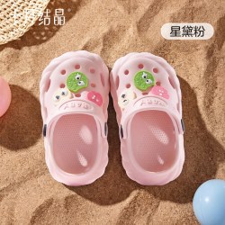 十月结晶 洞洞鞋儿童拖鞋女童可爱夏天外穿包头厚底小童防滑沙滩鞋