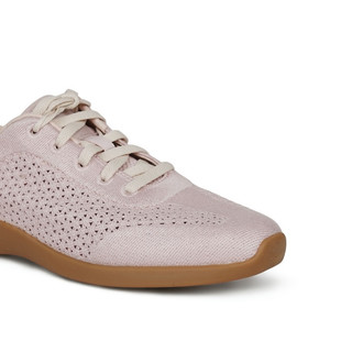 Clarks CraftBallet 薄底透气 粉色 39码 女士休闲鞋