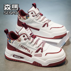 森马 高帮鞋男2026新款夏季潮流百搭休闲板鞋厚底增高运动小白潮鞋
