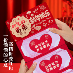 帅气的弟弟新年红包新款创意红包春节压岁红包祝福通用红包利是封