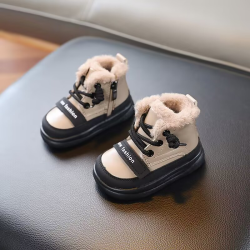 婴儿雪地靴冬季加绒保暖幼儿鞋子儿童冬鞋女软底学步鞋男宝宝棉鞋