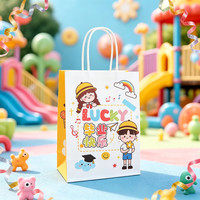 毕业季儿童卡通纸袋手提袋 礼物袋幼儿园升班小学生装零食礼品袋