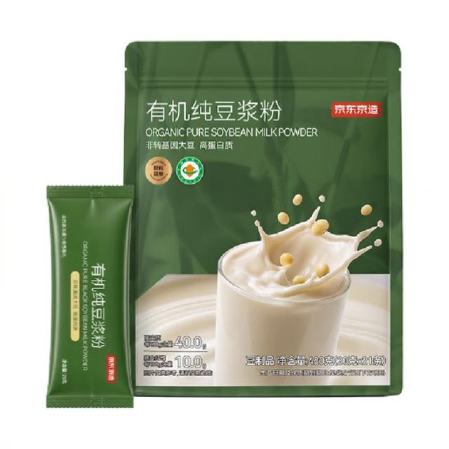 京东京造 有机纯豆浆粉 420g(20g*21袋)