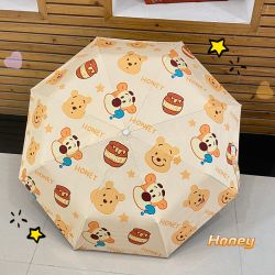 可爱全自动太阳伞女黑胶防晒防紫外线晴雨两用小巧便携三折遮阳伞