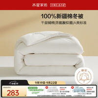 水星家纺 新疆棉抗菌冬被 200*230cm 6.2斤