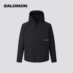 萨洛蒙 MORPHING HOODED SHIRT JKT 黑色 L 男款夹克