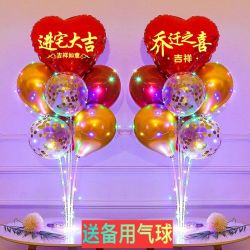 乔迁之喜气球新居入宅进宅大吉装饰场景客厅搬新家入伙布置用品