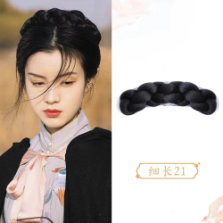 新娘秀禾辫子盘发丸子头垫发汉服造型发簪盘发包补发片