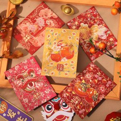 新年2026马年新款卡通中号红包袋创意个性春节通用压岁利是封港版