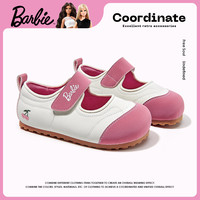 Barbie 童鞋女童平底泡芙单鞋新款阿甘鞋秋季玛丽珍公主鞋儿童运动鞋