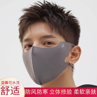 男士秋冬保暖口罩防寒可水洗柔软高颜值男潮款显脸小3d立体口罩