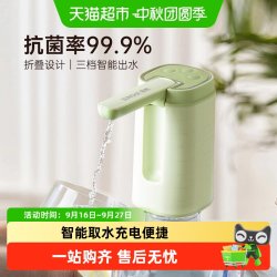 双枪 电动桶装水抽水器全自动压水器饮水器吸水器办公露营家用水泵