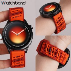 watchbond 适用小米watch S5手表带watch5斜孔透气硅胶腕表带S4运动sport智能S3男士S2夏季s1pro表链color2配件