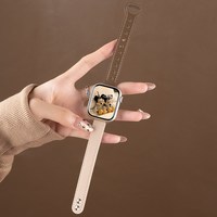 移动端：匠戴 适用适用华为FIT5手表带FIT4智能腕表4pro拼色双钉扣皮质watch夏天fit5prowatch腕带金属fit2男女配件