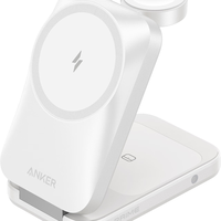Anker 安克 35W风冷三合一磁吸无线充电器 白色