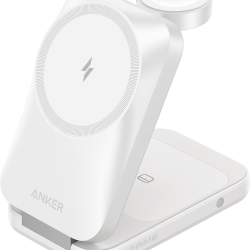 Anker 35W风冷三合一磁吸无线充电器 白色