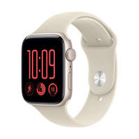 Apple Watch SE 3 GPS版 44mm 星光色铝金属壳 沙砾色表带 M/L