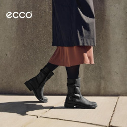 ecco 都市维也纳 女士复古中筒靴 231383