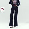 VERO MODA 26秋冬新品编织腰带V字提臀约克线微喇裤牛仔裤女