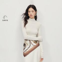 VERO MODA 26秋新品小高领修身纯色简约上衣知性感针织衫女