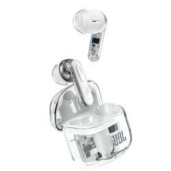 JBL TUNE FLEX2小晶豆二代透明半入耳式真无线降噪蓝牙耳机
