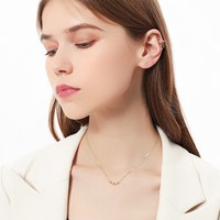一撇一捺 YPYN碎银子项链女金色小众设计几何吊坠S925银潮流颈饰