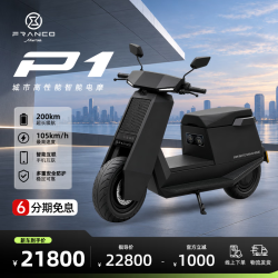 弗兰克莫里尼 电动摩托车P1新款高性能长续航智能锂电电摩电动车 旗舰版-