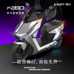 锋鸟 F280电动摩托车长续航支持快充 春芽白 150AH