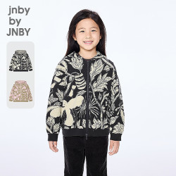 jnby by JNBY [秀场同款]江南布衣童装休闲日常开襟毛衫绒感冬男女童1P0311970 797/黄黑系 120 cm