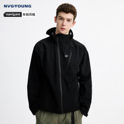 NVG·YOUNG 意大利小帆船秋季连帽夹克男士外套三防户外百搭上衣