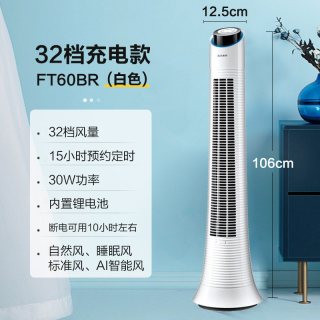艾美特 ⭐商场同款⭐艾美特塔扇FT76R大厦扇家用电风扇遥控直流电机