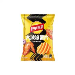 乐事 薯片  大波浪香脆烤鸡翅味70克