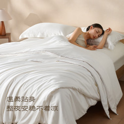 京东京造 100%天然蚕丝被子四季通用被芯自营-二合一子母被200x230cm
