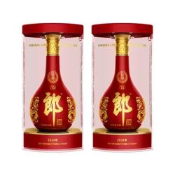 郎酒 郎红花郎15酱香型白酒53度500ml*2瓶