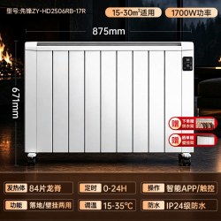 先锋 取暖器全屋大面积电暖气片客厅家用静音壁挂电暖器冬季节能
