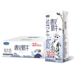君乐宝 遇见奶牛 纯牛奶 200ml*24盒