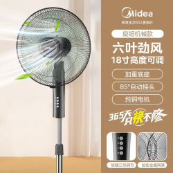 美的 工业电风扇牛角扇大风力工厂食堂除甲醛大功率商用落地扇G