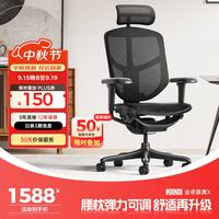 Ergonor 久坐不易累 人体工学椅  黑色网+躺舒宝