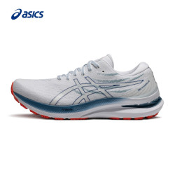 亚瑟士 男鞋稳定支撑跑鞋运动鞋透气跑步鞋 GEL-KAYANO 29 白色/蓝色 39.5